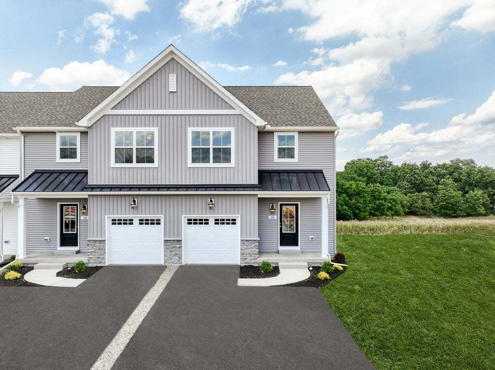 Birkdale Cottage - End unit - Spring Creek Farm Townhomes: Mechanicsburg, Pennsylvania - Keystone Custom Homes