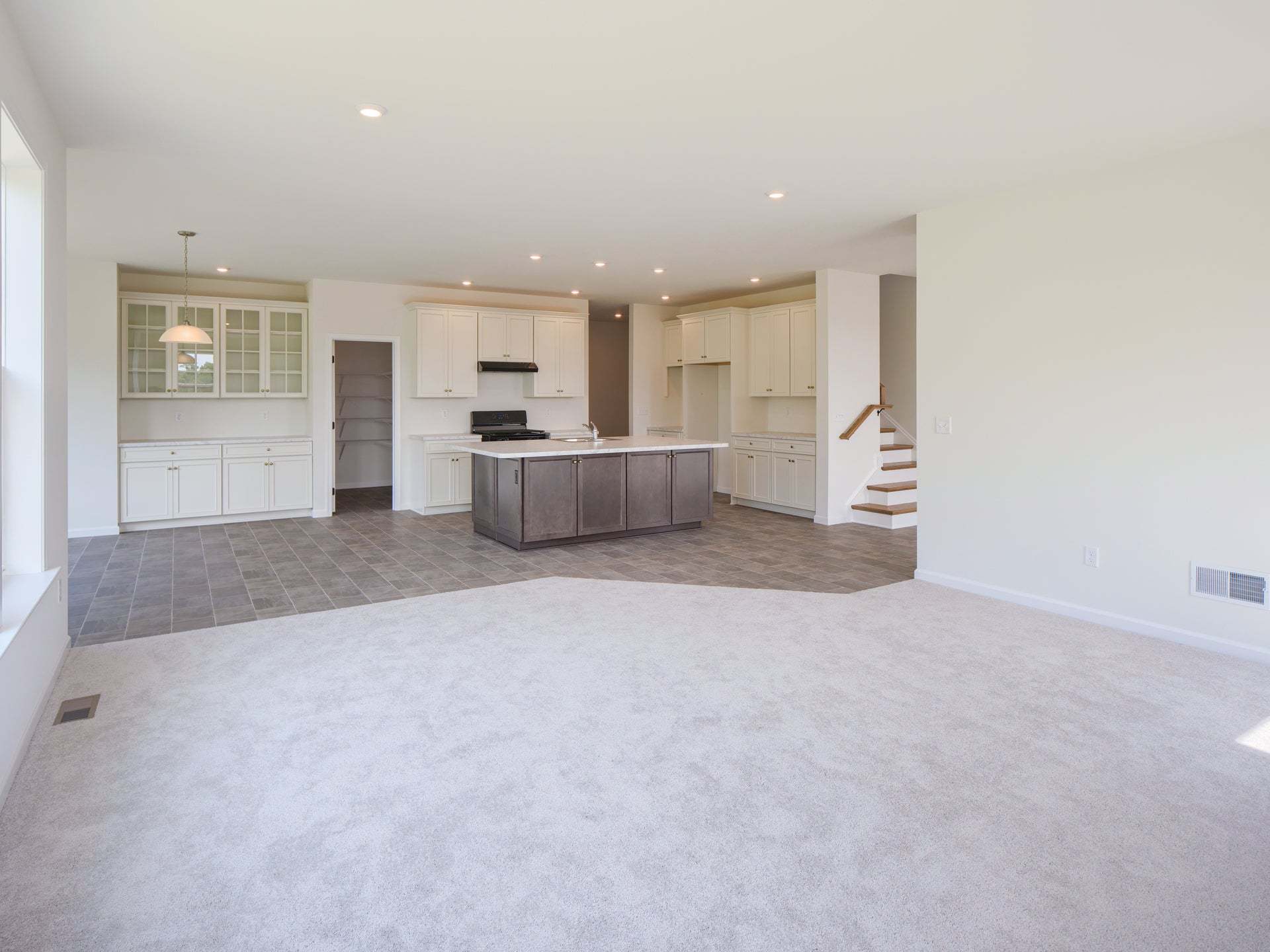 Kitchen and Family Room
