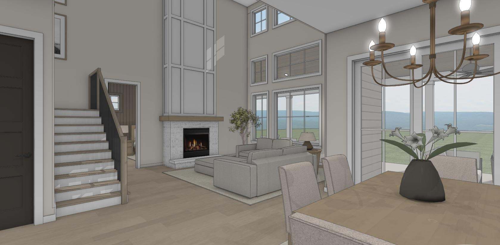 Family Room and Dining Area