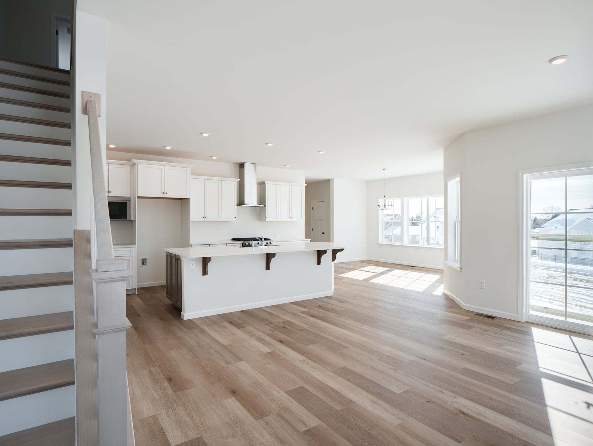 Family Room and Classic Kitchen