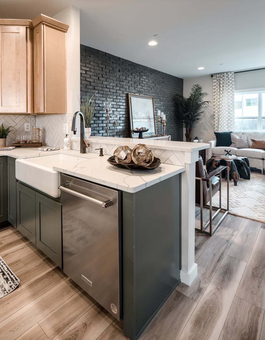 Classic Kitchen and Family Room