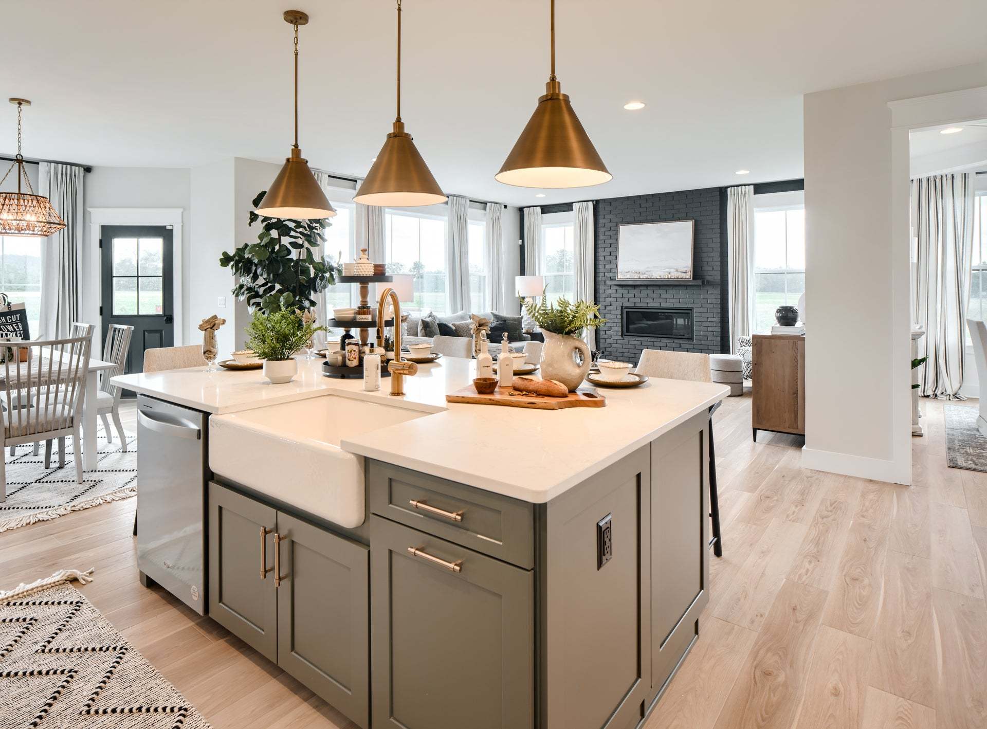 Classic Kitchen and Family Room