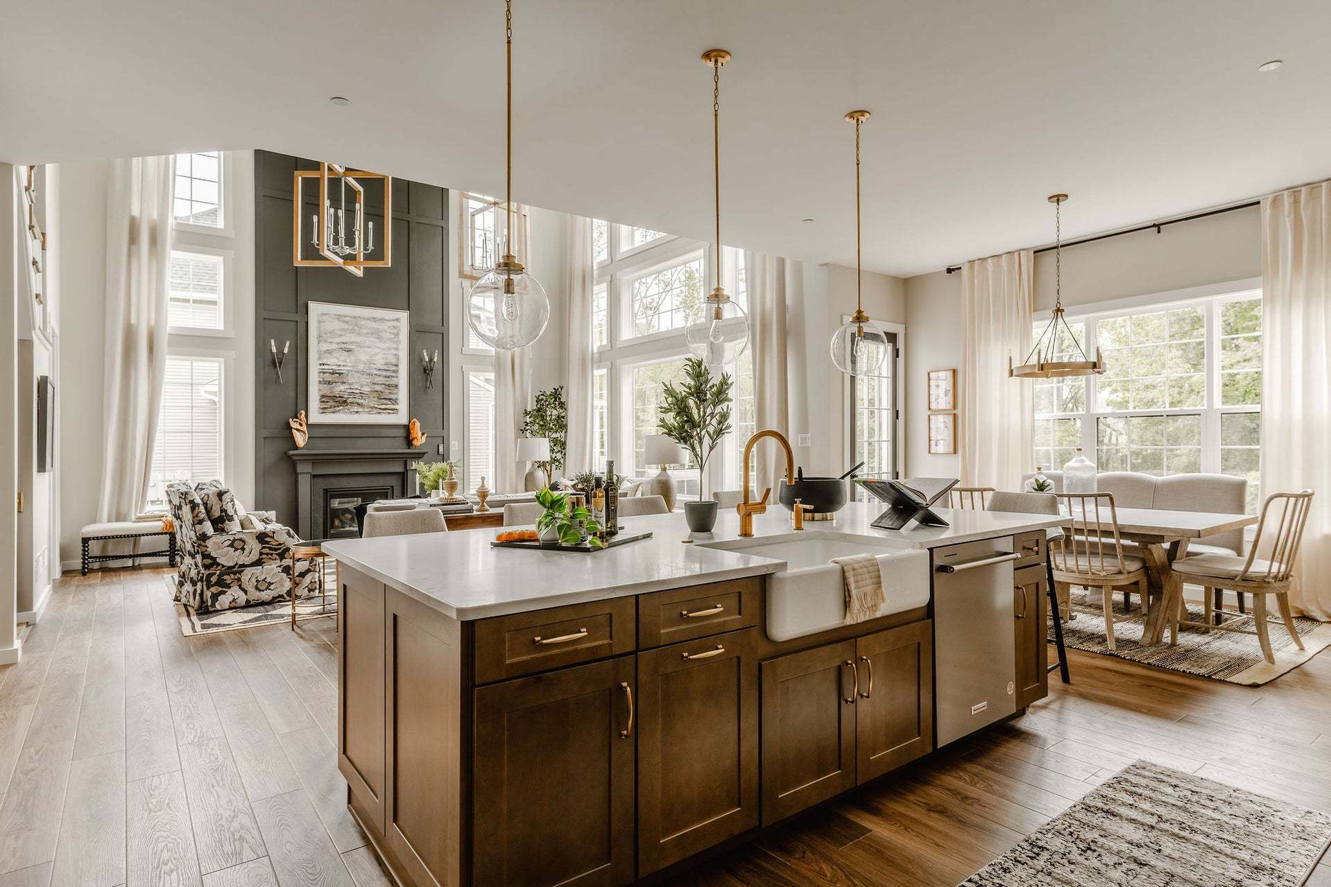 Chef's Kitchen and Family Room