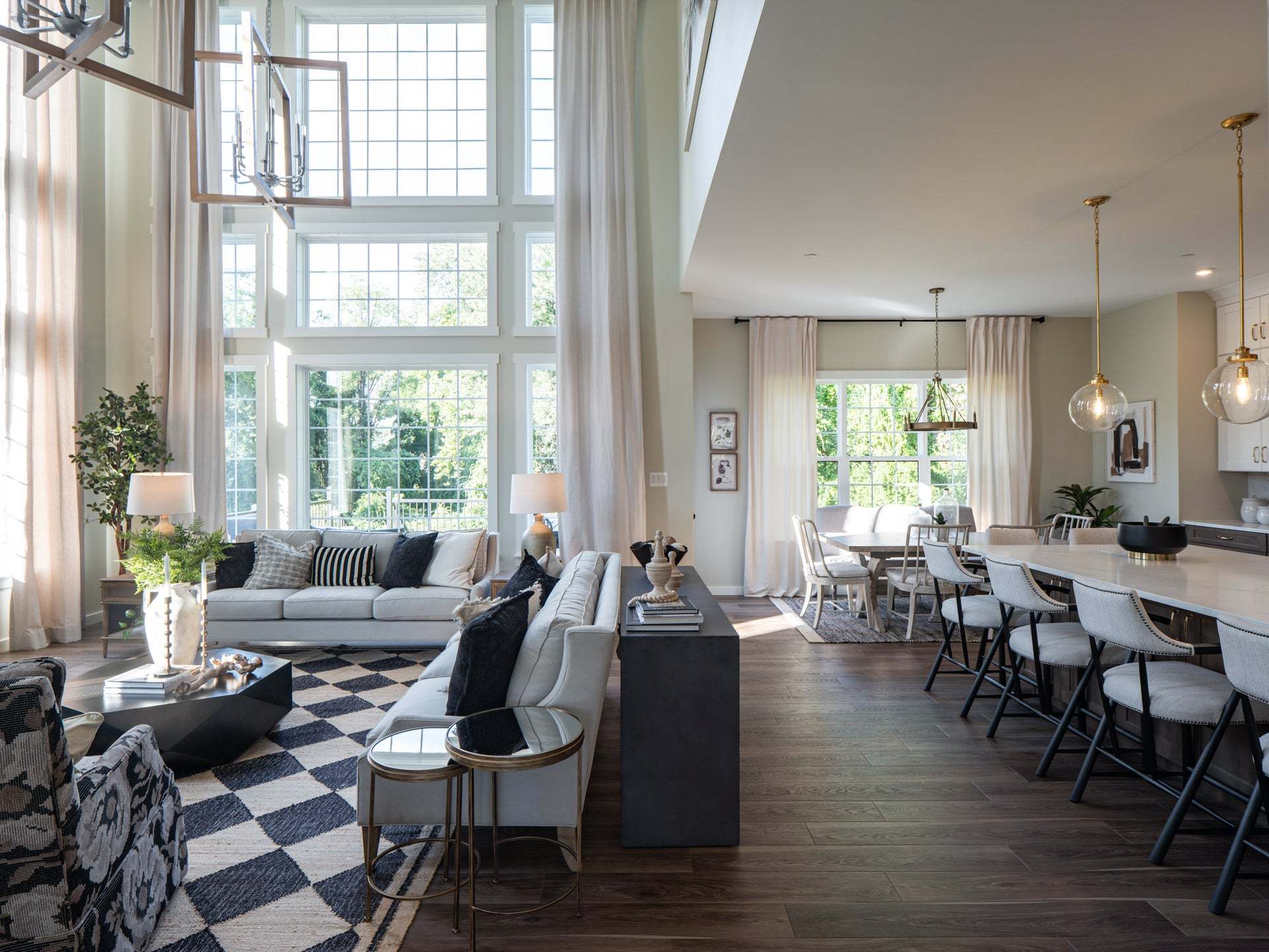 Family Room and Chef's Kitchen