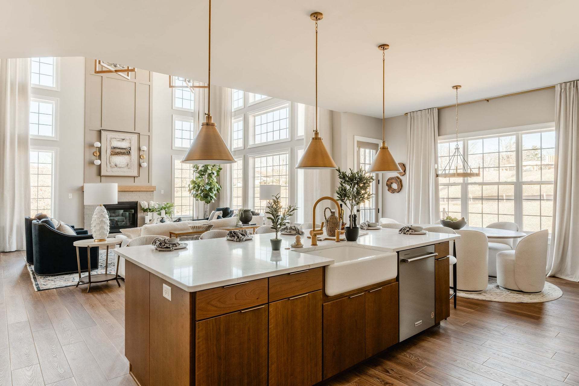 Family Room and Chef's Kitchen
