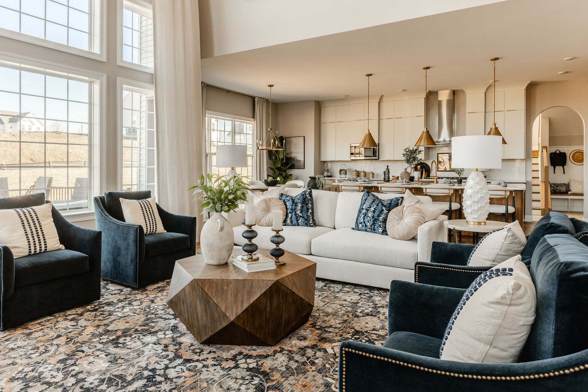 Chef's Kitchen and Family Room