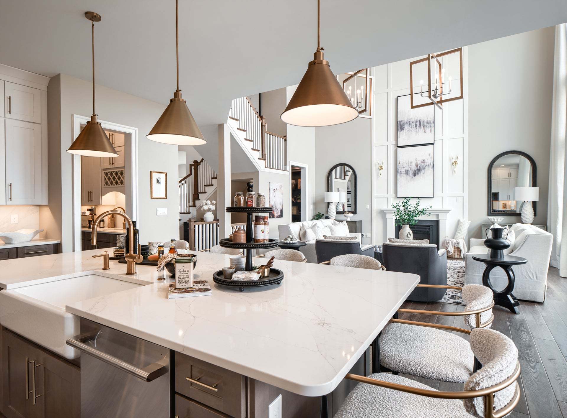 Chef's Kitchen and Family Room