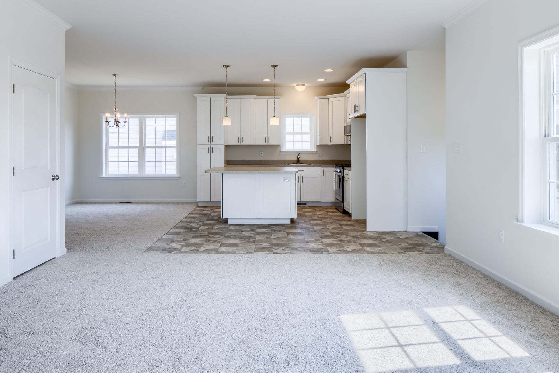 Family Room and Classic Kitchen