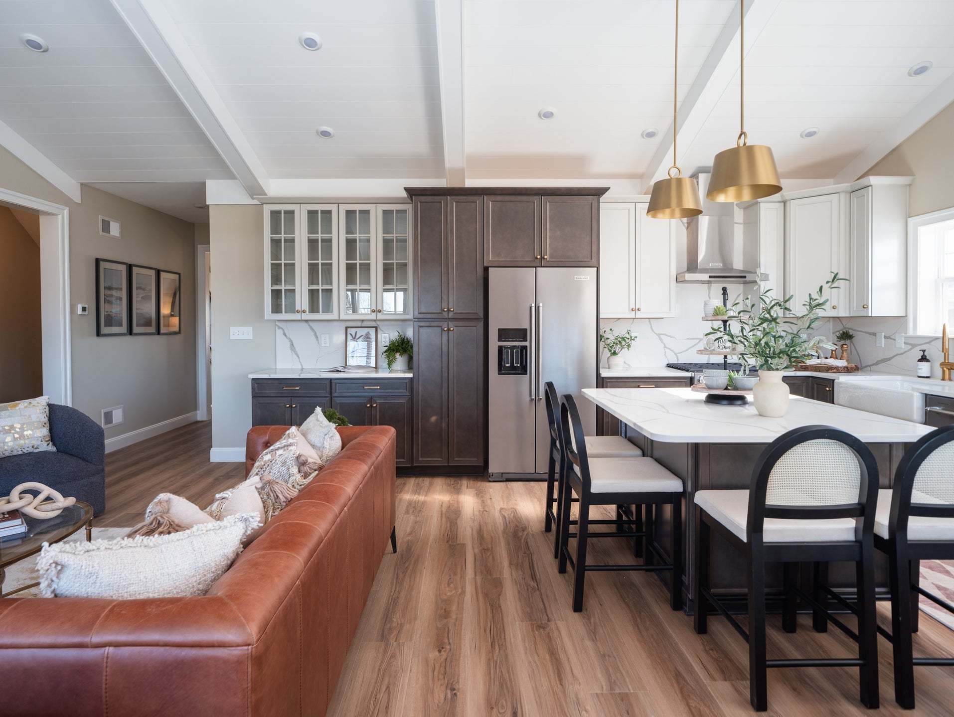 Family Room and Classic Kitchen