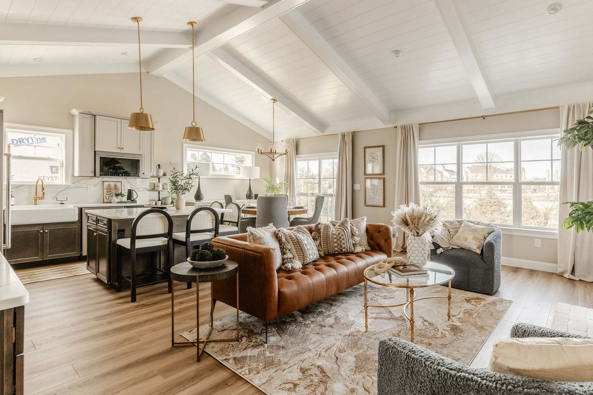 Family Room and Classic Kitchen
