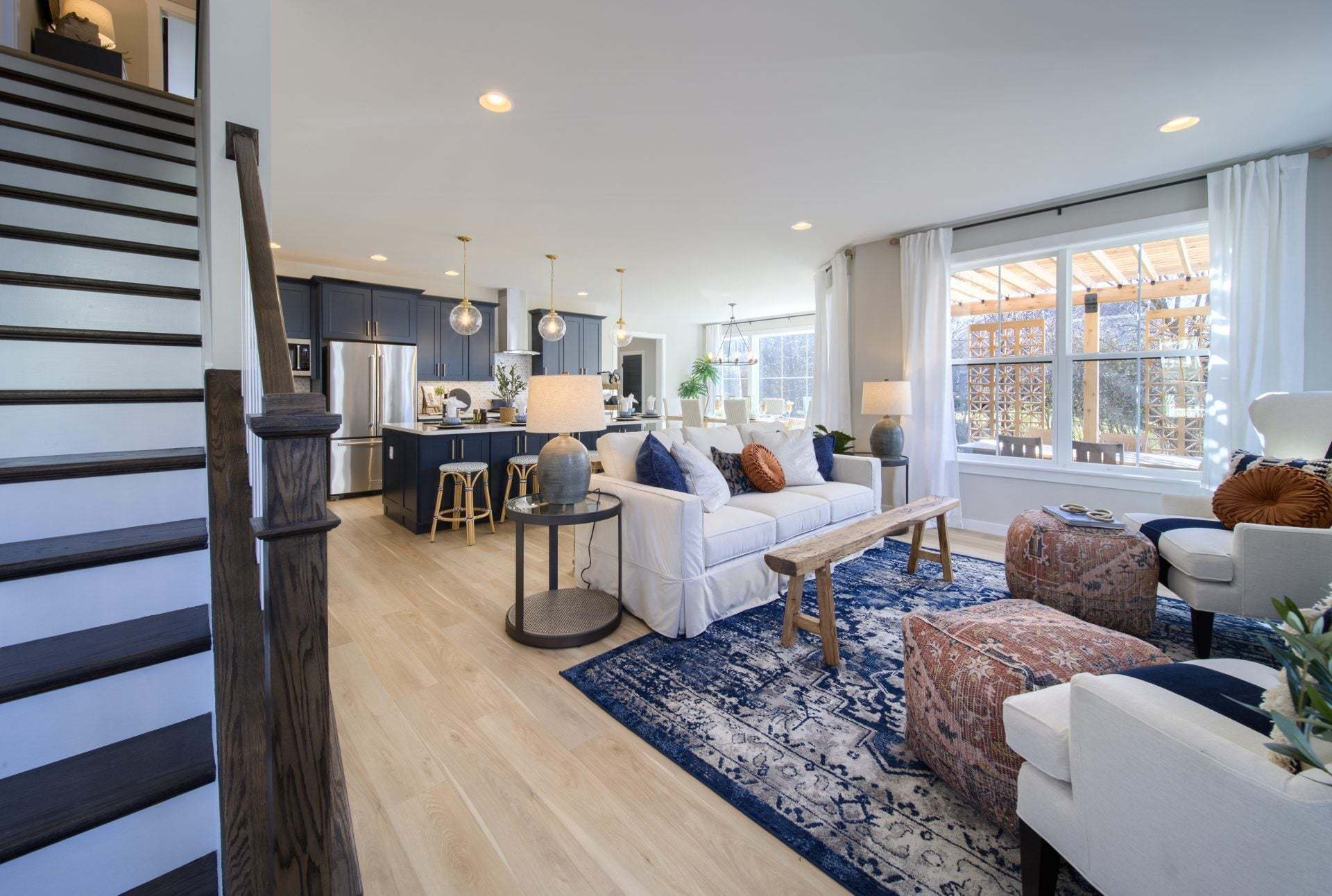 Family Room and Classic Kitchen