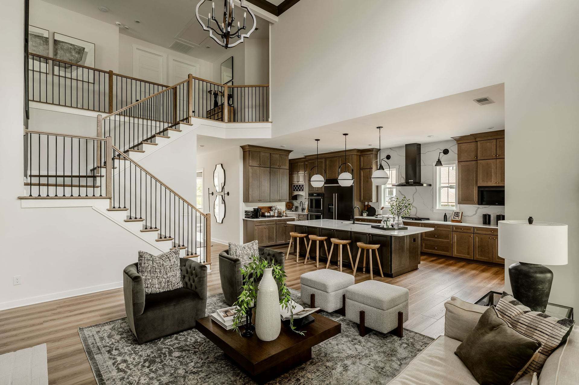 Family Room and Chef's Kitchen