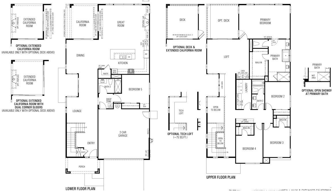 with nearly 3,300 SF, this Residence 3 has it all: abundant nature light, huge great room, loft and a standard 5 bedrooms