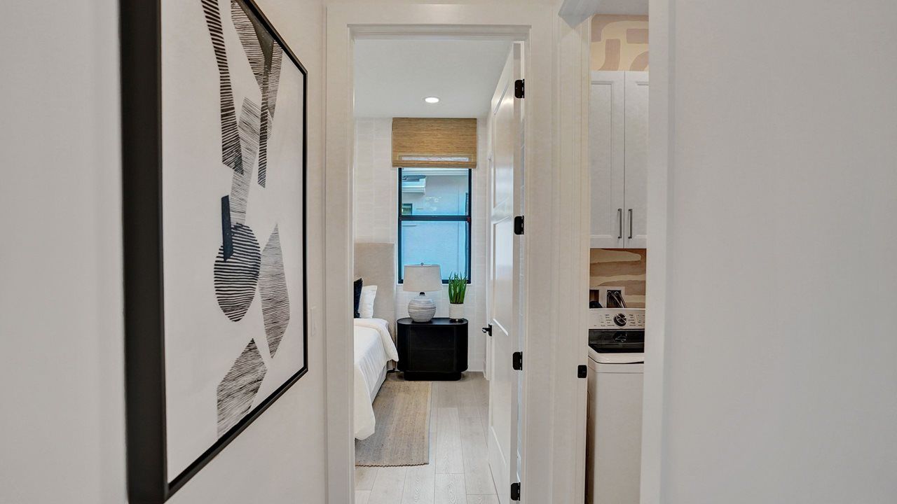 Hall to bedroom