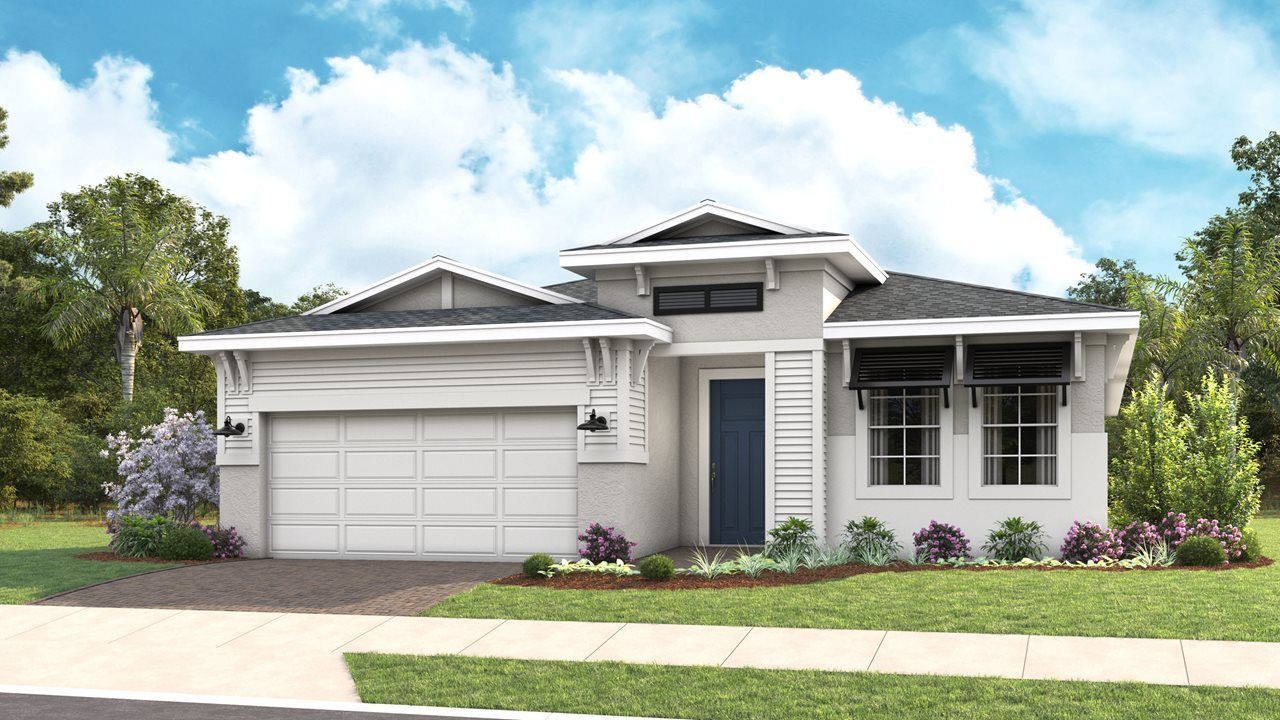 Jade Model Home | Elevation C - Coastal
