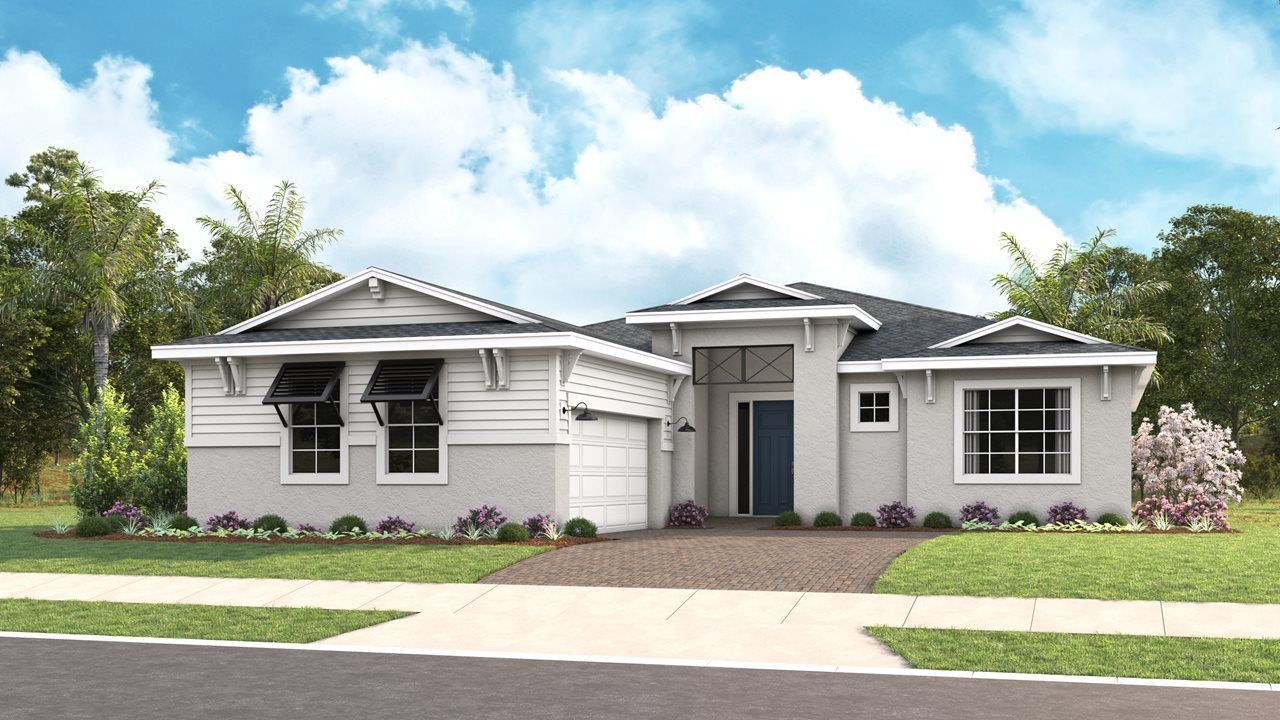 Rachel Model Home | Elevation C - Coastal