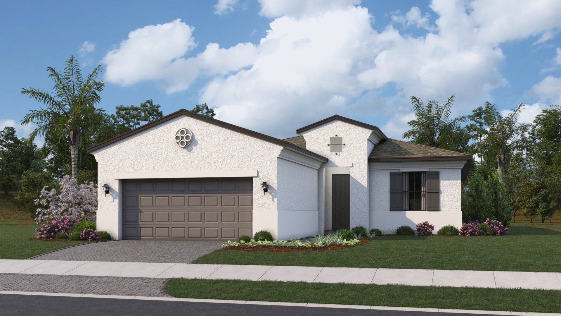 Spanish with Front Load Garage