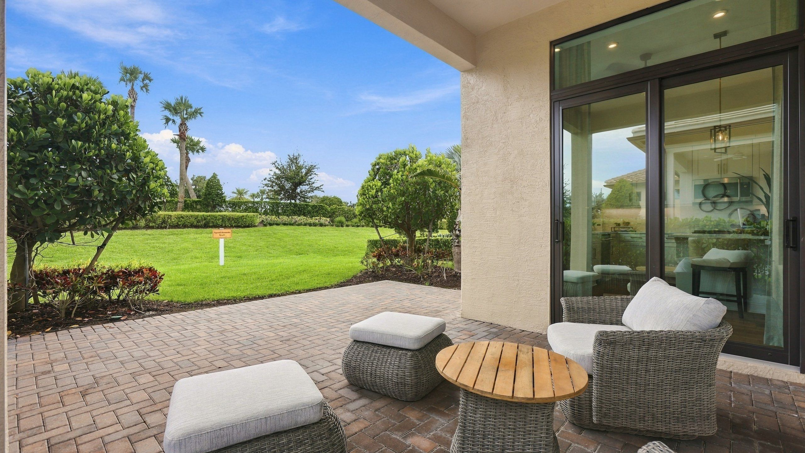 Covered Lanai and Backyard