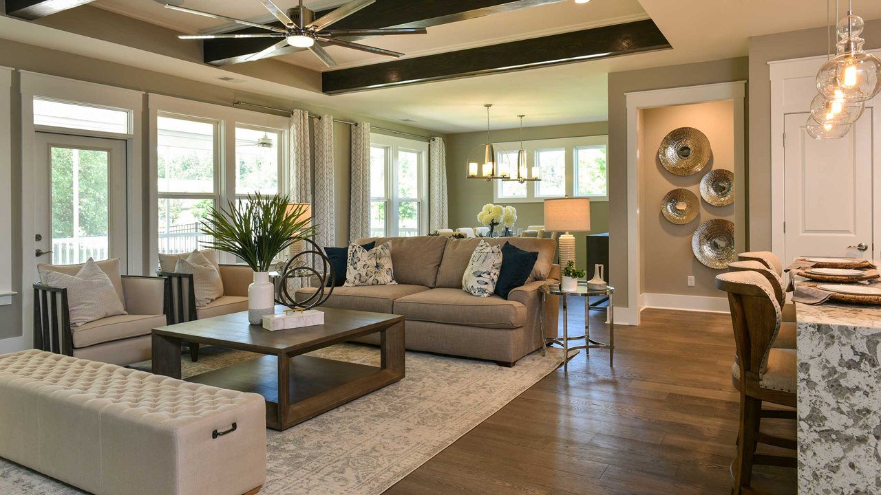 Mulberry Model Home | Island Kitchen & Great Room