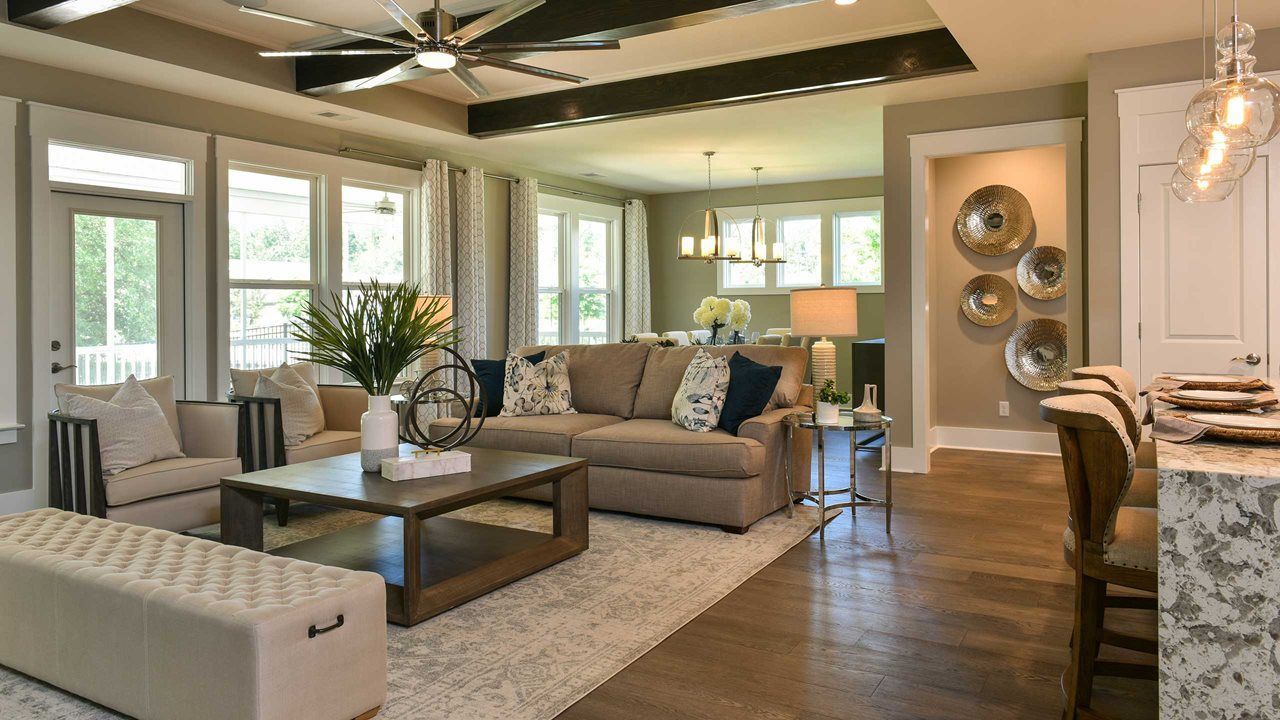 Mulberry Model Home | Island Kitchen & Great Room