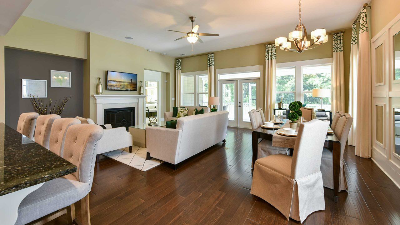 Spacious Great Room just off the Kitchen