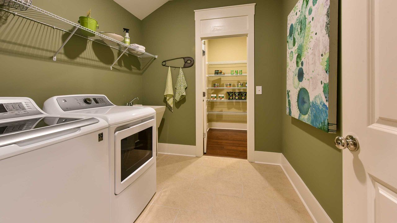 Fir Model Home | Laundry area and Pantry