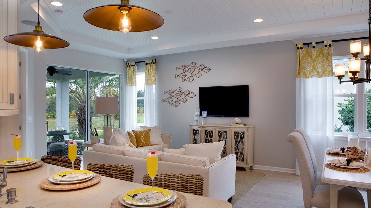 Great Room - Image shown is not modeled at Cresswind Lakewood Ranch