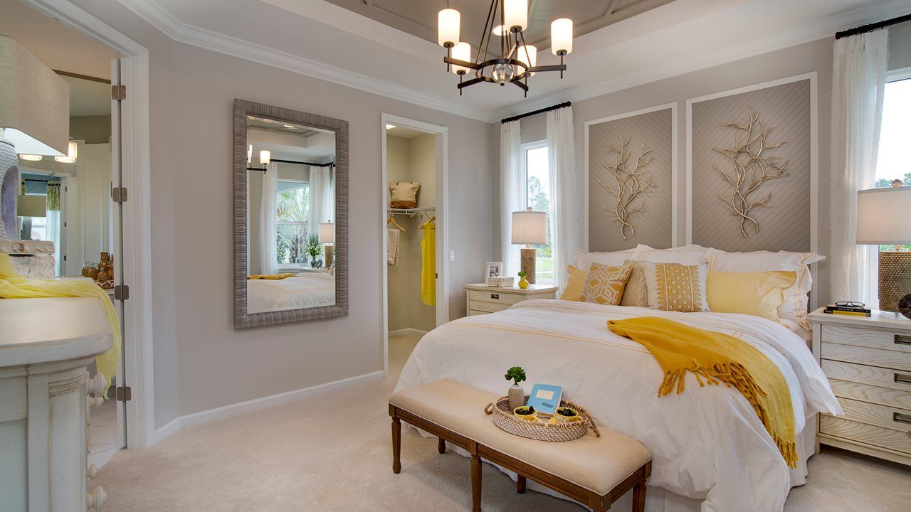 Master Bedroom - Image shown is not modeled at Cresswind Lakewood Ranch