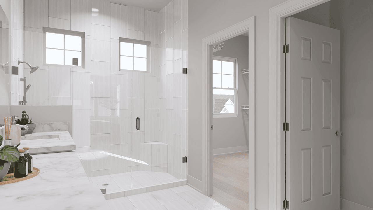 Artist Rendering - Master Bath Shower & Walk-In Closet