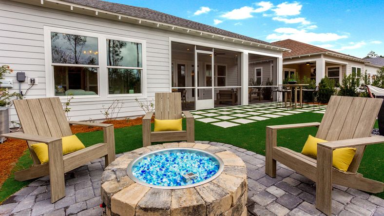 NatureWalk at Watersound Origins Marco Model Outdoor Living Space