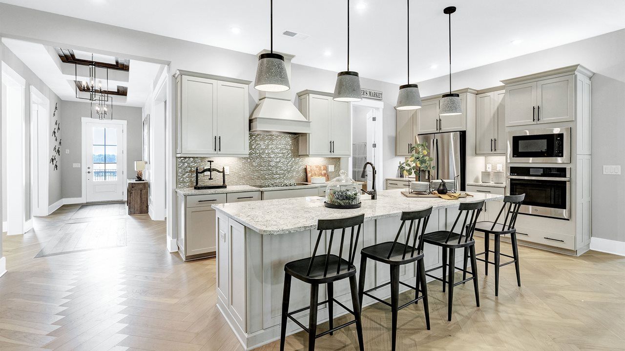 Kitchen onto Front Entry