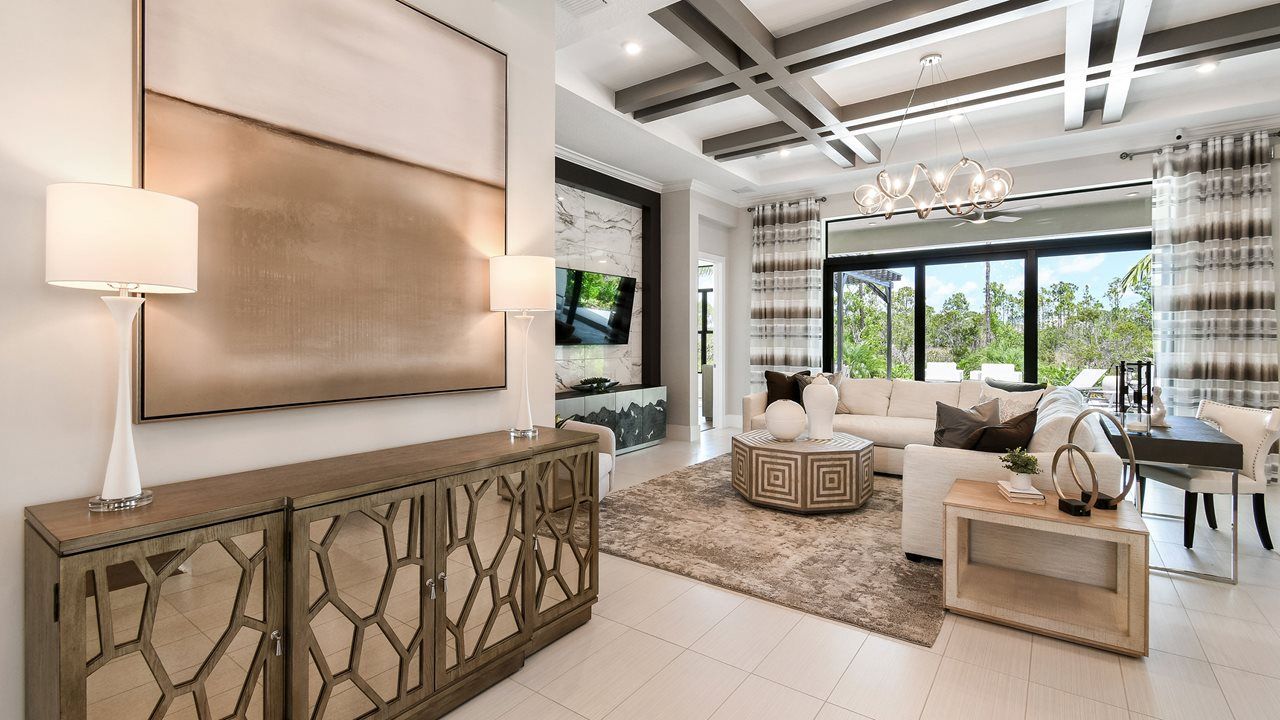 Riley Model | Foyer into Great Room