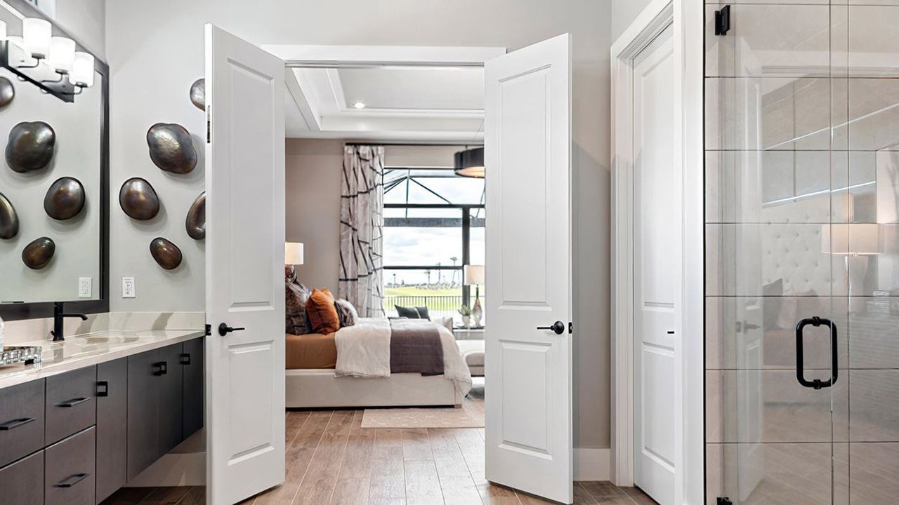 Waverly Model Home | Owner's Bath into Owner's Suite