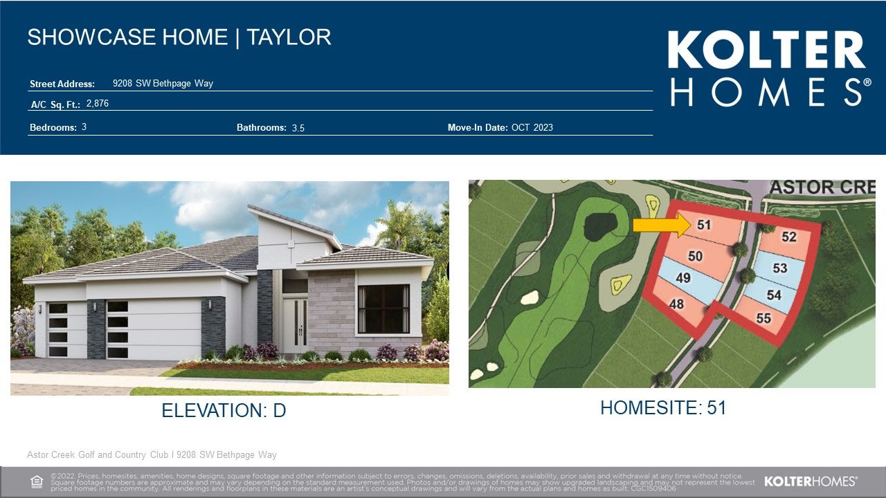 Astor Creek Golf & Country Club Kolter Homes Astor Creek Golf & Country Club in Port Saint Lucie, FL | New Homes by