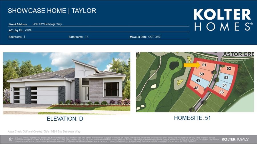 Tori by Kolter Homes in Martin-St. Lucie-Okeechobee Counties FL