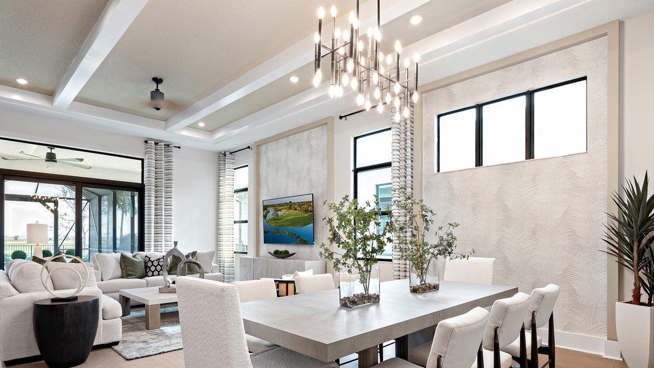 Madeline Model Home | Dining into Great Room