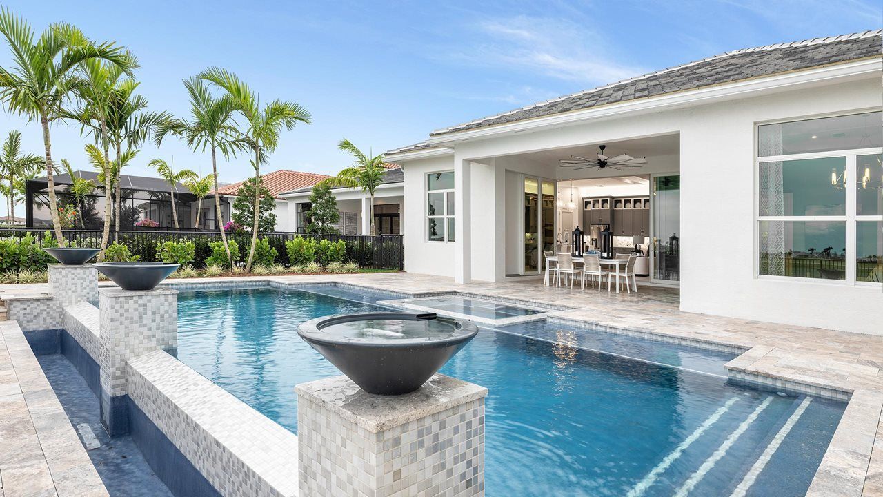 Rebecca Model Home | Pool and Rear Exterior