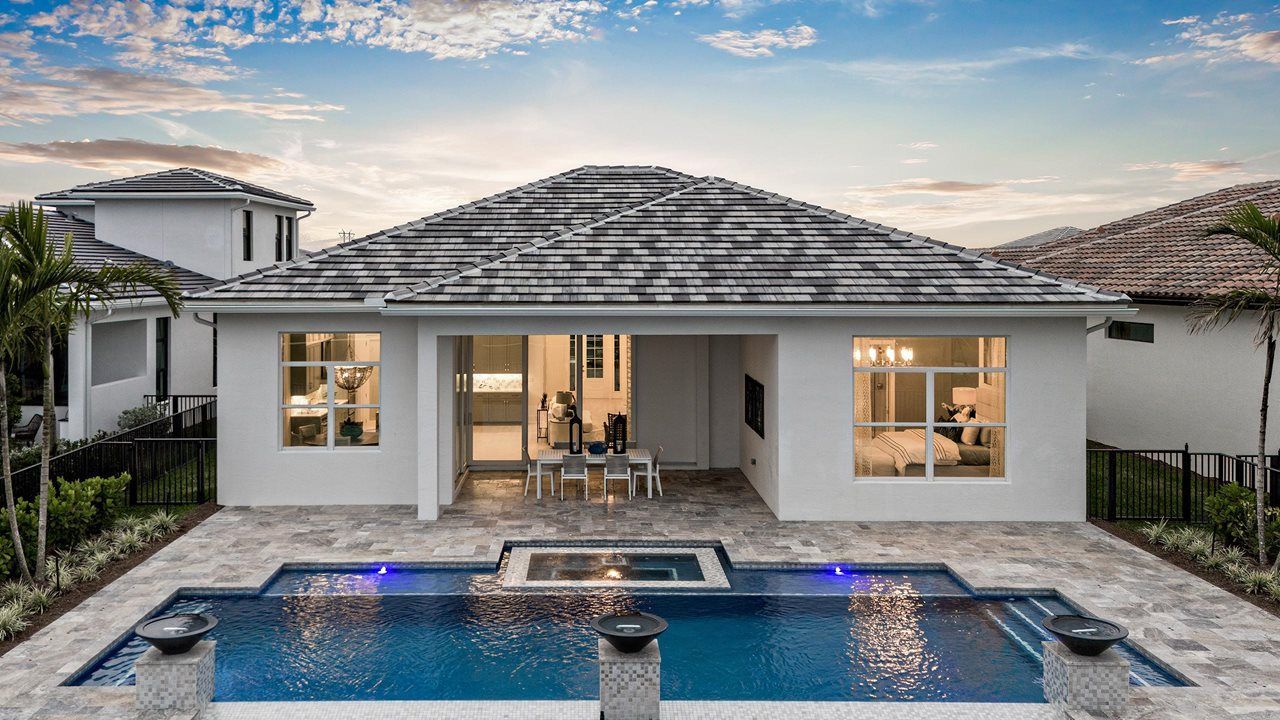 Rebecca Model Home | Pool and Rear Exterior