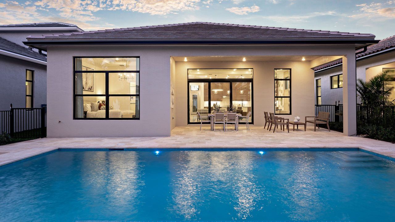 Julia Model Home | Pool and Rear Exterior