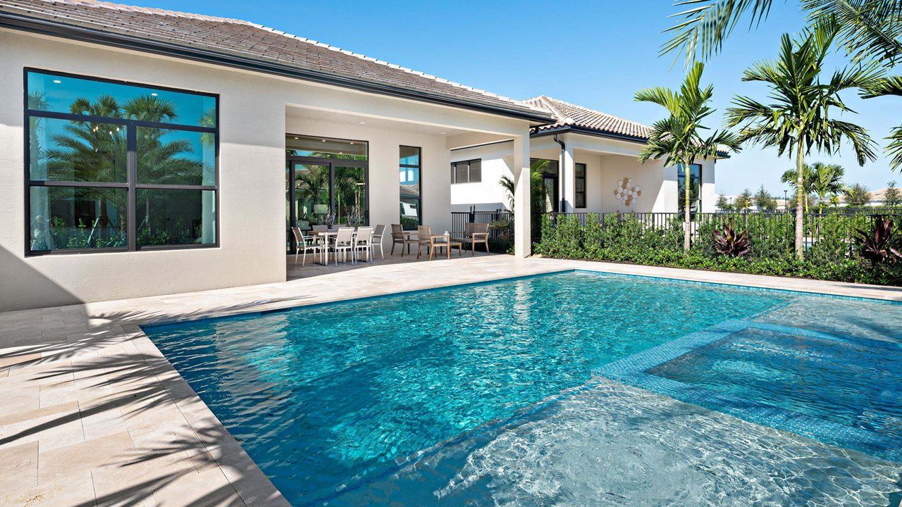 Julia Model Home | Pool and Rear Exterior