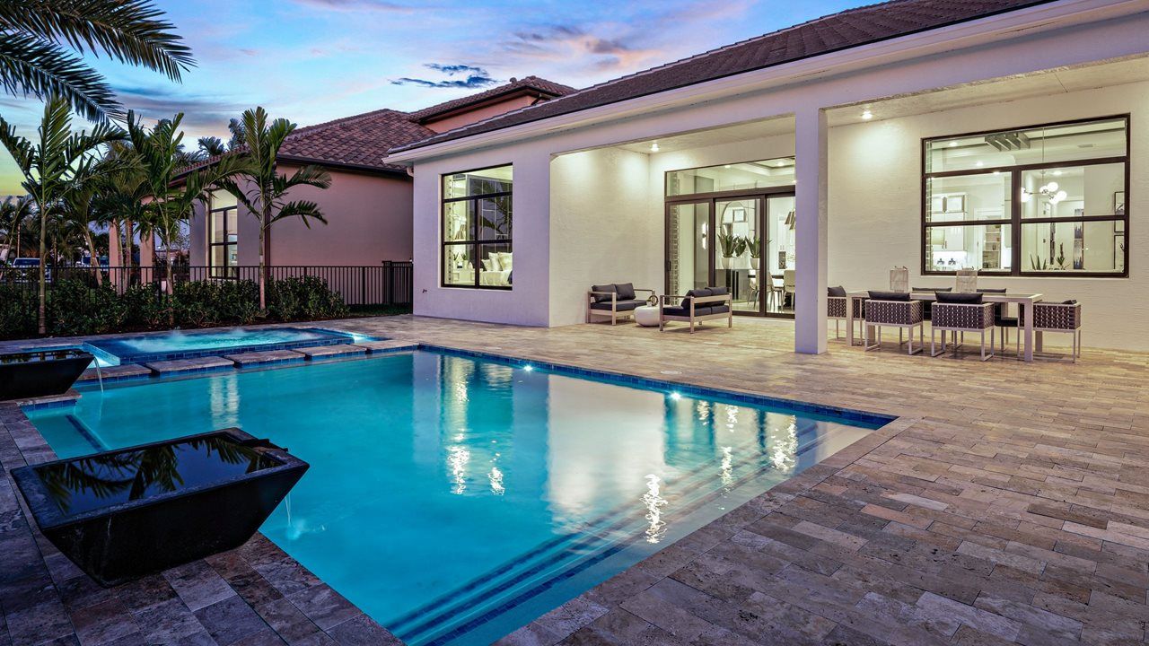 Paige Model Home | Pool and Rear Exterior