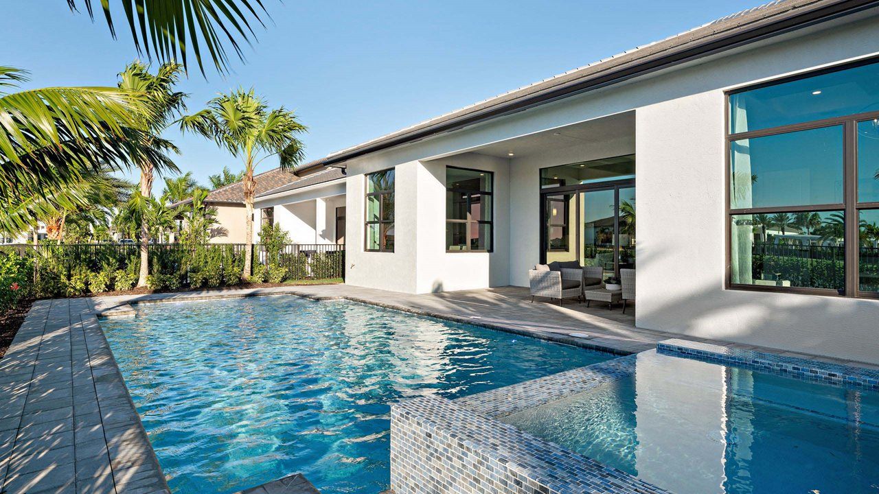 Riley Model Home | Lanai and pool