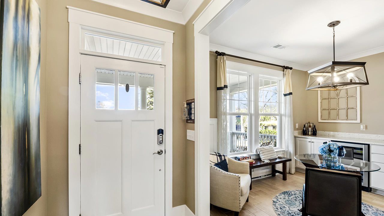 Cypress Model Home | Foyer into Cafe