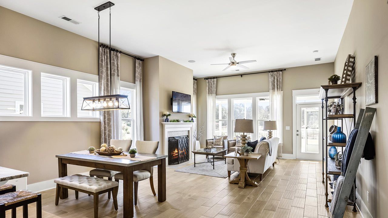 Cypress Model Home | Dining Area into Great Room