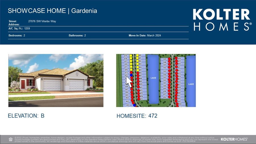 Gardenia by Kolter Homes in Martin-St. Lucie-Okeechobee Counties FL