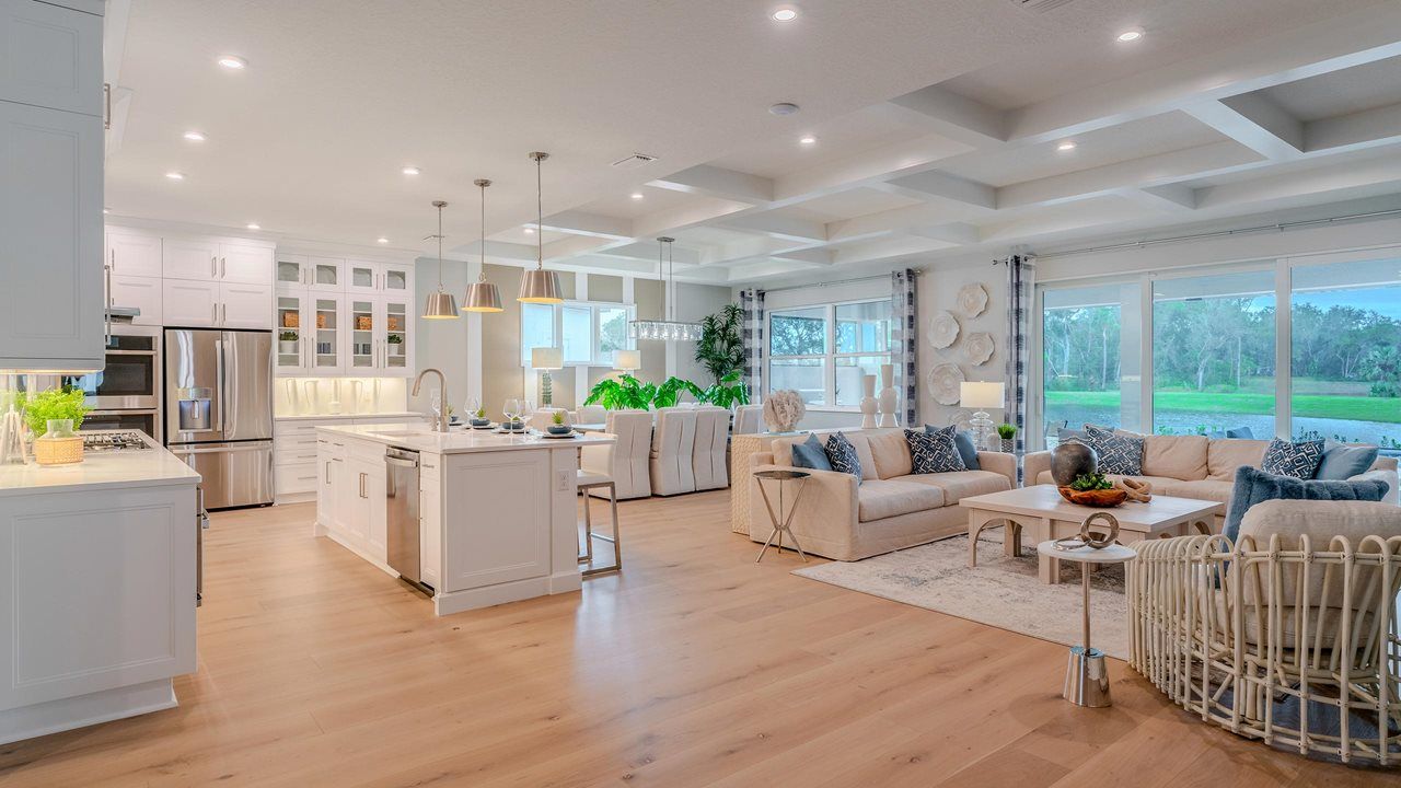Sarah Model | Kitchen and Main Living