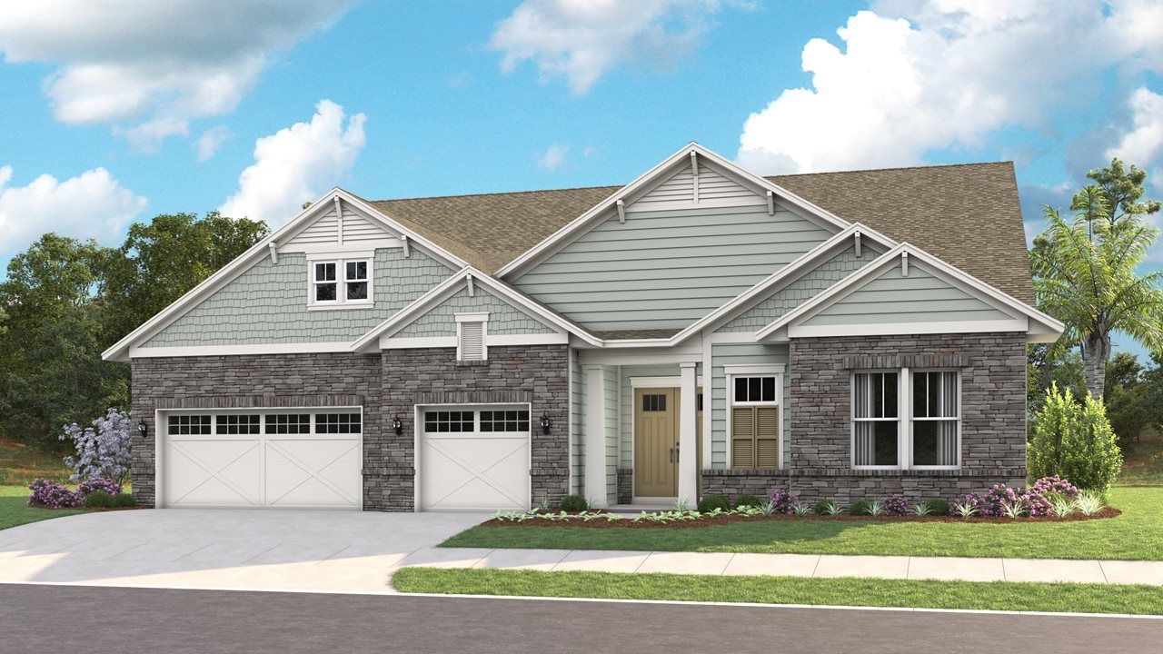 Whitney Model Home | Elevation B Stone