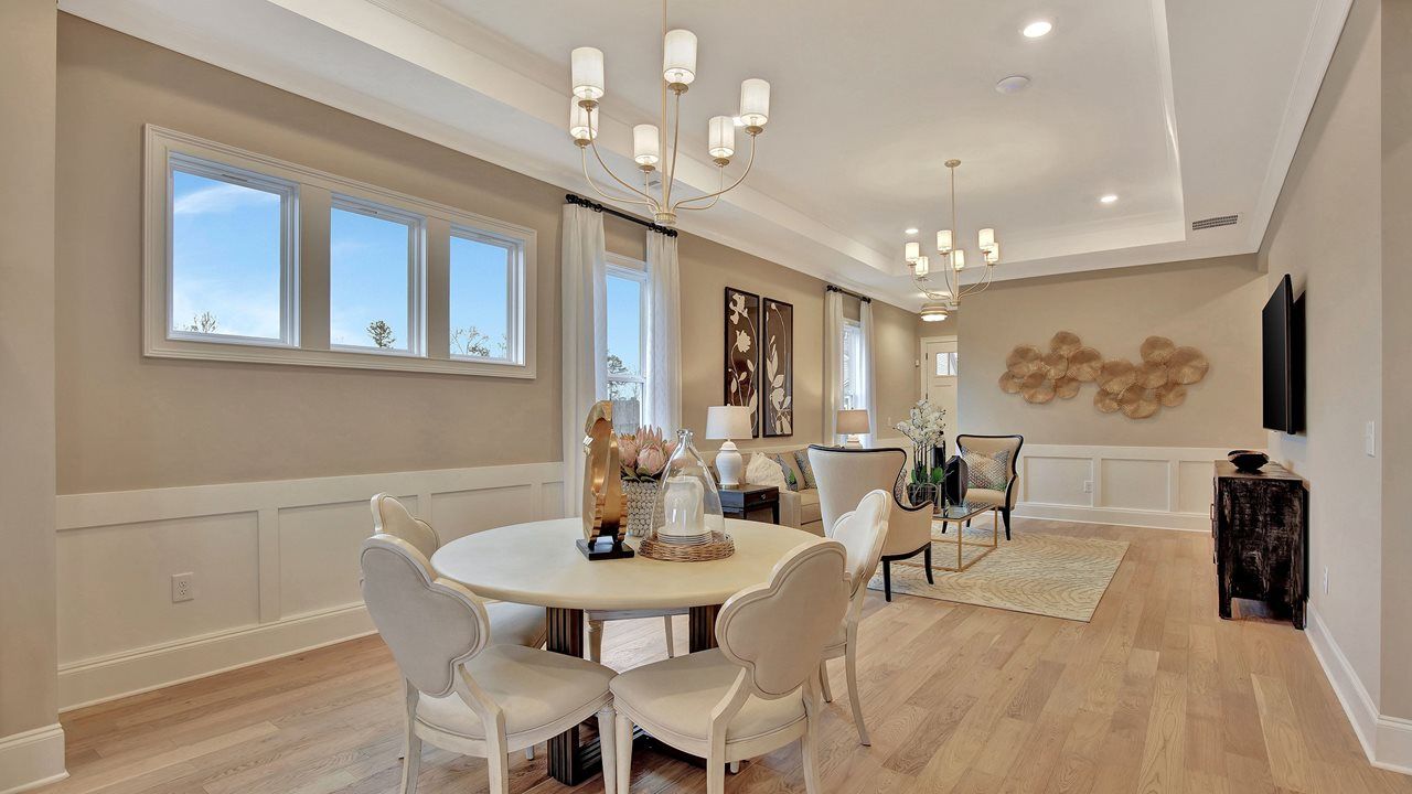 Beverly Model Home | Dining into Great Room