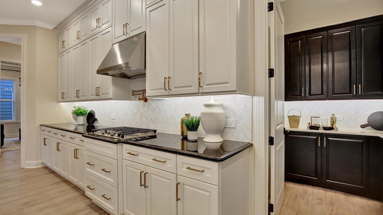 Julia Model Home| Kitchen into Pantry