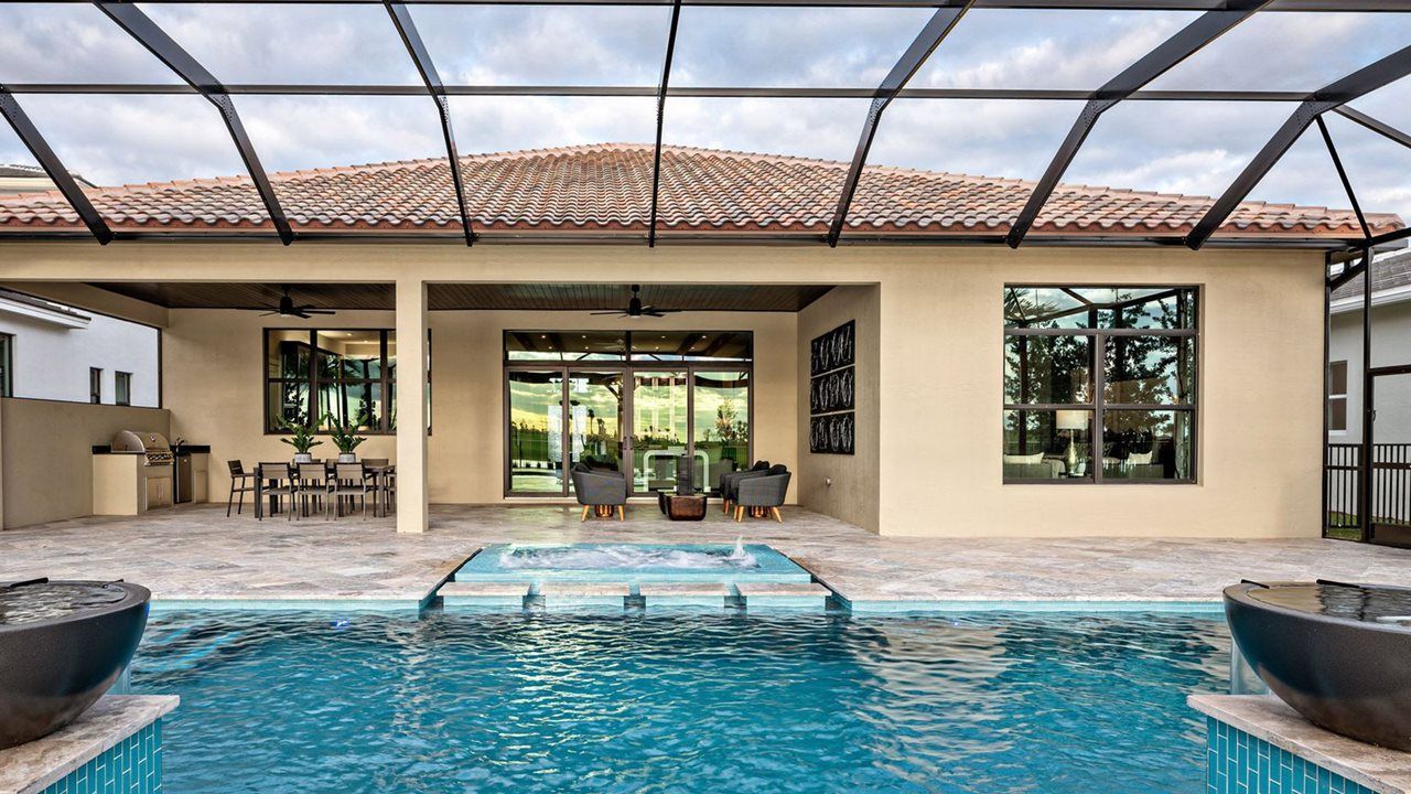 Waverly Model Home | Pool and Rear Exterior